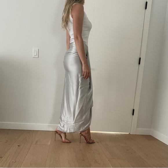 LAMB silk draped skirt - Picture 4 of 8